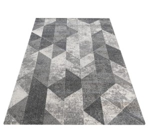 Dywan Nowoczesny Geometryczny Szary Vista 01