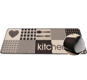 Dywanik do kuchni chodnik antypoślizgowy kitchen brązowy