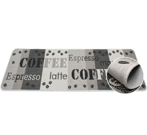 Dywanik do kuchni chodnik antypoślizgowy coffee szary
