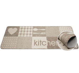 Dywanik do kuchni chodnik antypoślizgowy kitchen beżowy