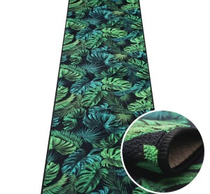 Chodnik antypoślizgowy soft touch Monstera zielony