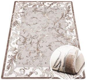 Dywan Galya ornament glamour 18 szary / beżowy