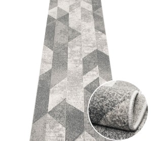 Chodnik Nowoczesny Geometryczny Szary Vista 01