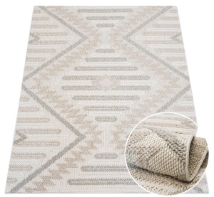 Dywan Boho  Geometryczny Beżowy Athena 07