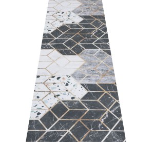 Mata Kuchenna Geometryczna Czarno Biała Magi 07