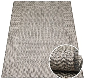 Dywan Jeans tkany na płasko 12 szary / brązowy