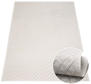 Dywan Sznurkowy Geometryczny Kremowy Jersey 01