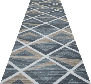 Mata Kuchenna Geometryczna Szaro / Żółta Magi 08